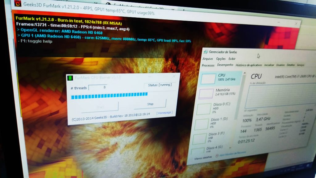 Manutenção de computador em São Paulo – Teste de Stress