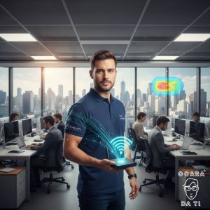 Como Dimensionar uma Rede WiFi de Alta Densidade para o seu Escritório (Guia 2025)